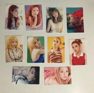 Russian Roulette Sticker - 10 Stickers All Members (official Sm/red Velvet) Rare
