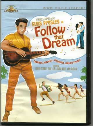 Elvis Presley Follow That Dream - Dvd Oop Rare Cover Widescreen & Full Screen