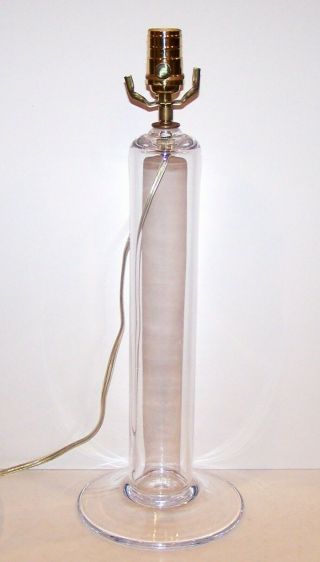 Incredible Rare Signed Simon Pearce Blown Art Glass Crystal Lamp