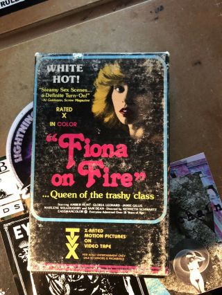 Fiona On Fire Rare Tvx Beta Not Vhs Sleaze Horror Big Box Sov