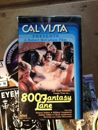 800 Fantasy Lane Rare Cal Vista Beta Not Vhs Big Box Horror Sleaze