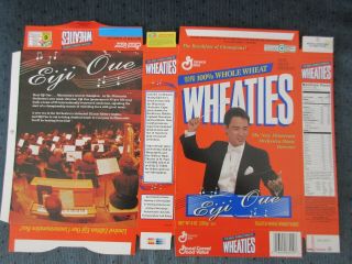 (9) Wheaties 1995 Rare Eiji Oue Cereal Boxes Minnesota Orchestra Factory Flat