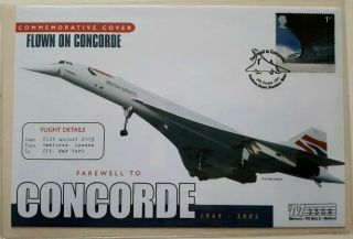 Rare Westminster 2003 Gb Stamp Cover - Farewell To Concorde - Ltd Edn Certificate