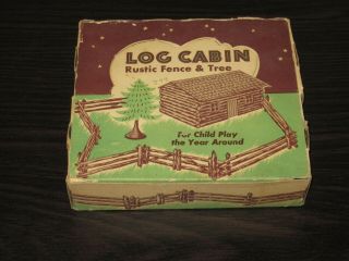 Rare Vintage Bachmann Bros.  Log Cabin & Rustic Fence Style Lc - 2 Kit