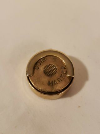 Vintage And Rare Golf Ball Marker Copper And Brass Pendant Handy And