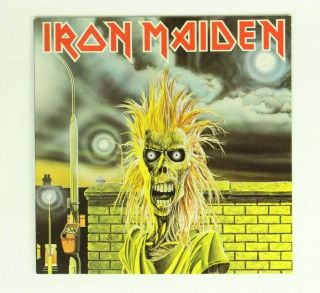 Iron Maiden ‎– Iron Maiden Emc 3330 1982 Heavy Metal Vinyl Record Album Rare Ex