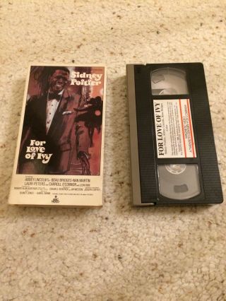For Love Of Ivy Vhs Sidney Poitier Magnetic Video Mvc Rare 1st Issue