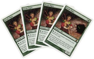 Elvish Piper [4x X4] 8th Edition Nm - M Green Rare Magic Gathering Cards Abugames