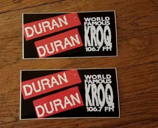 Oop Rare Kroq Stickers Duran Duran