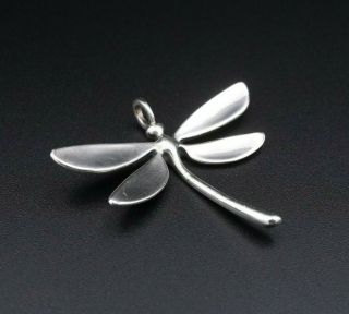 Rare Retired James Avery Sterling Silver Large Dragonfly Pendant 1.  5 " Ps1412