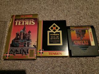 Tengen Tetris Nintendo Entertainment System Nes Box,  Cart,  Sleeve Rare Box