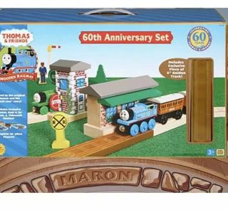Extremely Rare Thomas & Friends Wooden Railway 60th Anniversary Set Complete