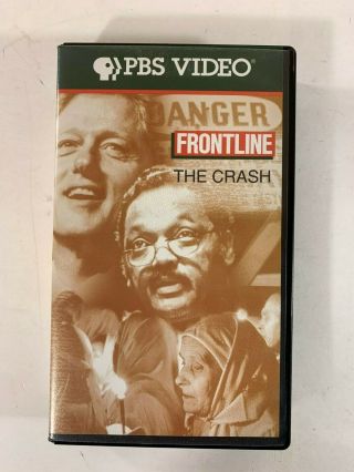 Frontline: The Crash (vhs,  1997) Pbs Video Documentary Very Rare