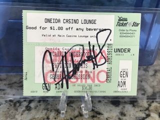 Rare Carrie Underwood Signed Autographed Concert Ticket Auto Sweet Cry Pretty