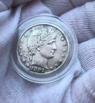 1892 - O Silver Barber Quarter In Top Rare Bargain Find