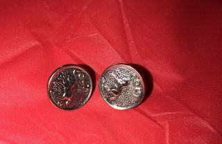 RARE - (2) COLT SILVER REPLACEMENT GRIP MEDALLIONS COMPATIBLE W/ ALL COLT GRIPS 2