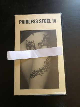 Rare Charles Gatewood Painless Steel 4 Vhs Horror Sleaze Cult Tattoo Piercing