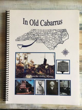 Cabarrus County North Carolina Concord Kannapolis History Genealogy Rare Book