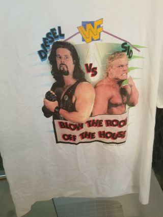 Wwf Wwe T - Shirt In Your House May 14th 1995 Rare Diesel Vs Sid
