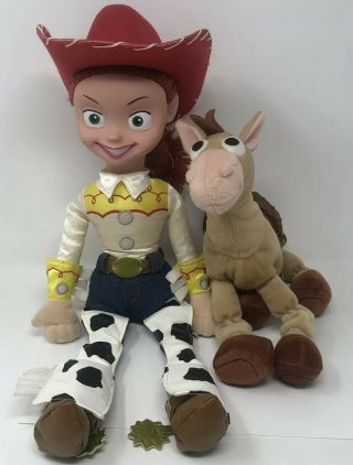 Jessie Toy Story Plush Doll Red Hat Walt Disney World 18” Rare,  Horse