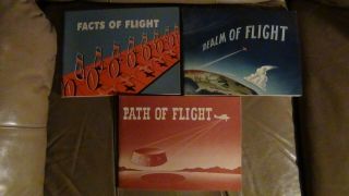 Path Of Flight,  Facts Of Flight,  And Realm Of Flight 1950s Aviation Books Rare