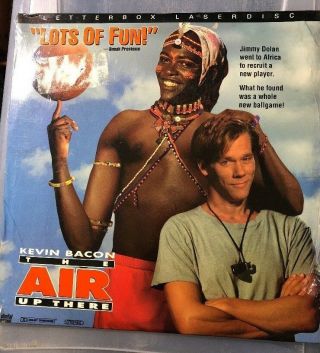 The Air Up There Starring Kevin Bacon Extremely Rare Laser Disc