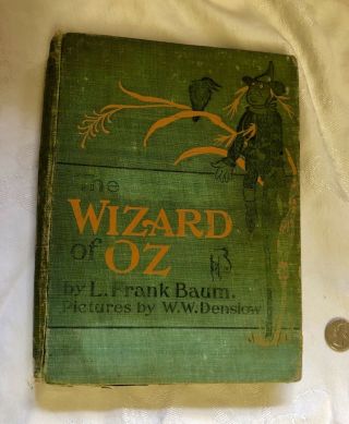 Rare 1903 The Wizard Of Oz By L.  Frank Baum Illus.  Ww Denslow