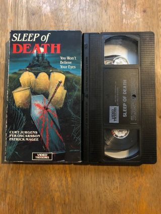 Sleep Of Death (1985 Vhs) Rare Oop Horror Screened And Plays Great