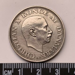 Denmark 2 Kroner 1945 Rare Silver World Coin