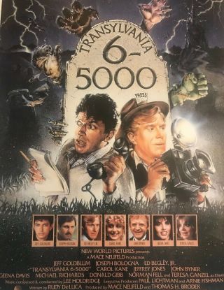 Rare “Transylvania 6 - 5000” VHS Release Movie poster 27 X 41 3