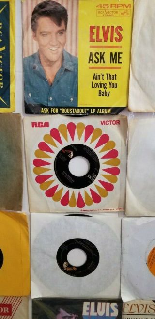 89 ELVIS PRESLEY RARE 45 RPM RECORDS PICTURE SLEEVES IMPORTS EP ' S CLASSIC HITS 5