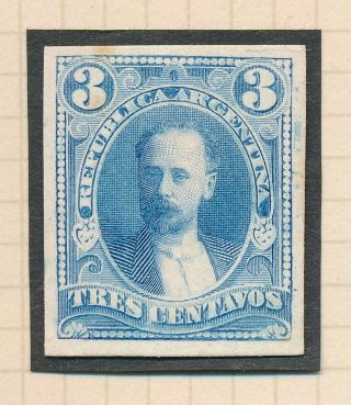 RARE ARGENTINA STAMPS 1888 70 3c CELMAN COLOUR TRIAL PROOFS THICK PAPER,  MH VF 8