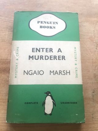 Enter A Murderer Ngaio Marsh Penguin 152 2nd Imp Crime 1938 Rare Dj