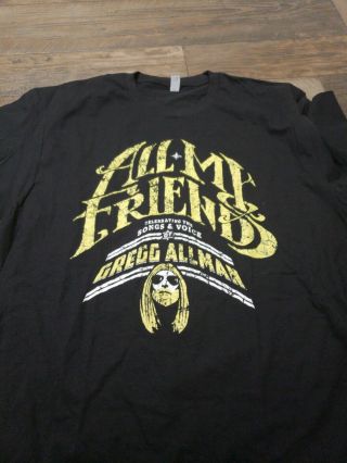 Gregg Allman & Friends T - Shirt Tee Band Rare Georgia Concert Fox Theater Sz L