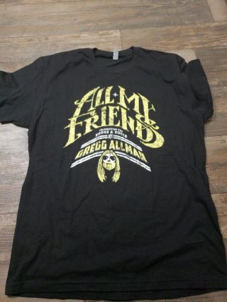 Gregg Allman & Friends T - Shirt tee Band rare georgia concert fox theater sz L 2