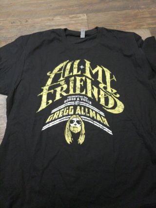 Gregg Allman & Friends T - Shirt tee Band rare georgia concert fox theater sz L 3