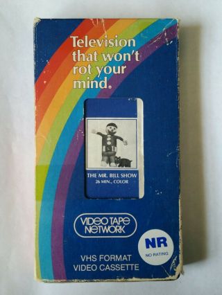The Mr.  Bill Show Vhs Rare Old Vtn Release Video Tape Network