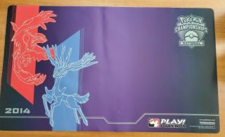 Pokemon 2014 National Championships Playmat - Rare Tcg Mat Xerneas Yveltal