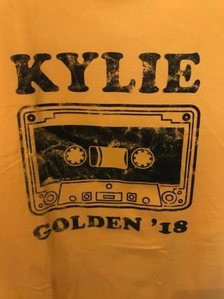 Rare Out Of Print Kylie Minogue Golden Tour Cassette Tour Shirt Medium