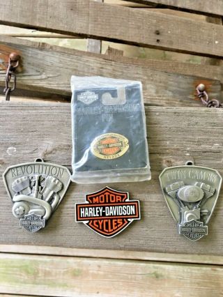 Rare Harley Davidson Jacket Pin Las Vegas Twin Cam 88 Ornaments Usa Made