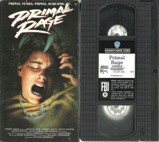 Primal Rage Vhs Rare Oop Horror,  Sleaze,  B - Movie,  80 