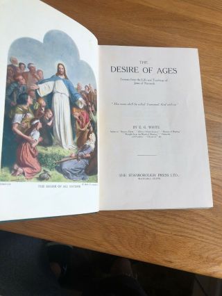 The Desire Of Ages Ellen G White Illustrated “RARE GREEN” 1800’s Or Early 1900’s 8