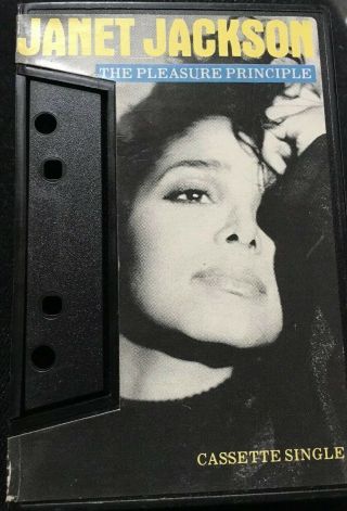 Janet Jackson The Pleasure Principle Rare Cassette Tape 1987 Picture Case