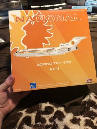Aviation200 1/200 National Boeing 727 - 100 " Jean " N4615 Only 240 Made Very Rare