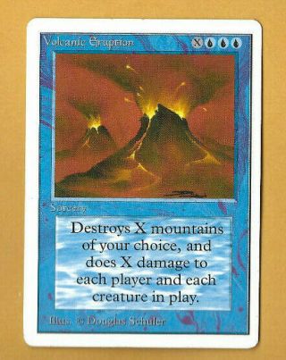 Magic The Gathering Unlimited Edition Volcanic Eruption Mtg Light Play