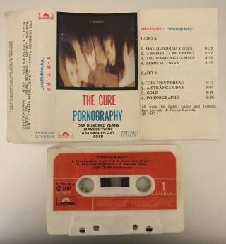 The Cure Pornography Rare Cassette Uruguay