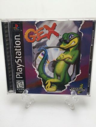 Gex (sony Playstation 1 Ps1) Complete Black Label Release Rare