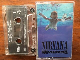Rare Cassette Nirvana Nevermind 1991 Bmg Geffen Sub Pop Dave Grohl