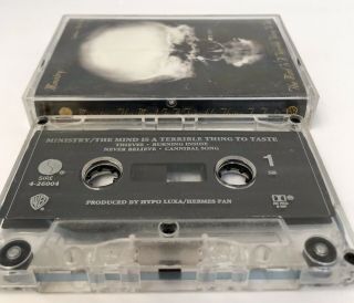 Ministry - The Mind is a terrible thing to taste - RARE Cassette Tape album 1989 3