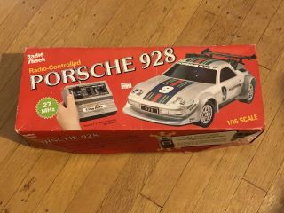 Radio Shack Porsche 928 1/16 Scale Rc Car Rare